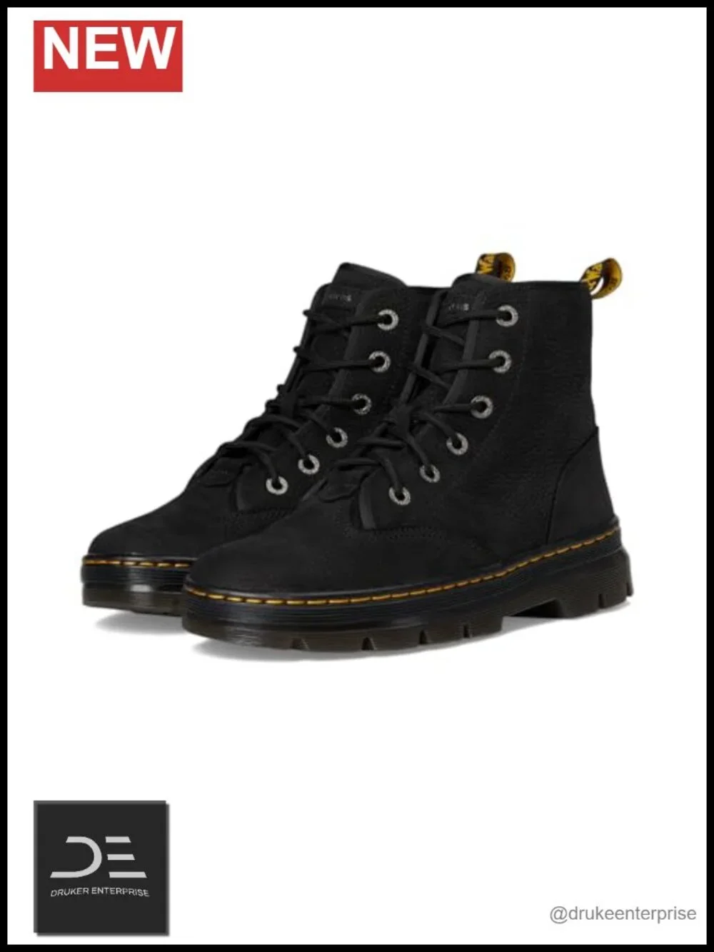 Women's 6 Eye Lace Up Ankle Boots Nubuck WP Leather